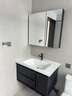 汀雨竹中古風(fēng)黑色浴室柜陶瓷一體盆洗臉盆柜組合衛生間洗漱臺一體浴室柜 80cm智能鏡柜+廣東優(yōu)級陶瓷盆 曬單實(shí)拍圖