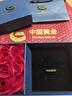 中國黃金（CHINA GOLD）黃金戒指女足金四葉草戒指首飾素圈指環(huán)教師節實(shí)用生日禮物送女友 足金戒指 約1.8g【玫瑰禮盒】+刻字賀卡 曬單實(shí)拍圖
