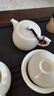 瓷有福羊脂玉瓷井欄壺功夫茶具套裝泡茶辦公家用整套陶瓷蓋碗防燙大容量 羊脂玉瓷井欄壺210ML 曬單實(shí)拍圖