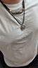 若妃鉑金吊墜男pt950男士白金吊墜新國潮黃財神吊墜鉑金圓牌掛飾男士 鉑金黃財神吊墜(約31mm):42-43g 曬單實(shí)拍圖