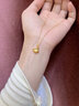中國黃金（CHINA GOLD）三生有杏黃金項(xiàng)鏈女足金吊墜七夕情人節(jié)禮物送女朋友老婆生日實(shí)用 三生有幸足金吊墜【贈銀鏈】 曬單實(shí)拍圖