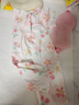 2件 嬰兒短袖連體衣夏季薄款寶寶外出服純棉新生兒童衣服哈衣夏天 2件夏薄款(粉桃花+粉郁金) 66cm (2-4個月/12斤以內(nèi)) 曬單實拍圖