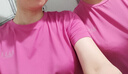 ELLE ACTIVE透氣舒適速干衣女冰爽涼感吸汗短袖運動T恤女健身上衣 玫紅色 XL 曬單實拍圖