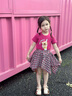 LUSON小O寶童裝寶寶格子裙褲女2025夏季新款休閑女童不規(guī)則半身裙 曬單實(shí)拍圖