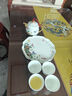 金嵐玉唐山骨瓷中式茶具套裝國(guó)潮4人花茶茶杯茶壺包金茶具結(jié)婚送禮盒 虞美人草-包金壺+4杯+托盤 曬單實(shí)拍圖
