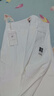 馬登復古白色休閑褲女夏秋季純棉寬松直筒工裝褲百搭顯瘦慵懶闊腿褲 白色 馬登工裝 S 曬單實(shí)拍圖
