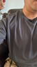 阿迪達斯短袖男2025夏季運動(dòng)親膚透氣輕薄速干T恤 深灰/淺灰 3XL  曬單實(shí)拍圖