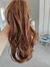 格蒙抓夾馬尾假發(fā)仿真發(fā)人魚(yú)卷高馬尾噴泉瀑布高顱頂網(wǎng)紅甜酷卷馬尾辮 曬單實(shí)拍圖