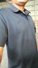 安踏冰絲速干polo衫短袖男t恤2025年夏季新款休閑運動男士薄款健身服 7135-8深夜藍【冰絲速干】 L (175) 適合120-140斤 曬單實拍圖