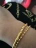 中國(guó)黃金（CHINA GOLD）黃金手鏈女士足金竹節(jié)高升手串手鏈七夕情人節(jié)禮物送女友老婆媽媽 足金節(jié)節(jié)高升手串金重約2.2g 曬單實(shí)拍圖
