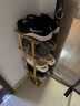 全品屋楠竹鞋架簡易門口入戶柜多層家用宿舍小置物架子收納多功能儲物盒 曬單實拍圖