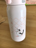 膳魔師（THERMOS）萌寵316L不銹鋼吸管杯安全鎖扣兒童學(xué)生水杯460ml 粉 曬單實拍圖