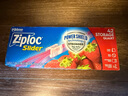 ZIPLOC密保諾 拉鏈?zhǔn)娇烧玖⑹称访芊獯ｕr袋 大中號(hào)組合裝（15+42可重復(fù)使用 曬單實(shí)拍圖