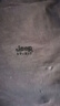 JEEP SPIRIT吉普短袖t恤男士夏季竹節(jié)純棉上衣服潮牌休閑體恤男裝 深灰 3XL  曬單實拍圖
