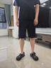 gxg.jeans男裝 多色休閑寬松直筒短褲 25年夏新品 黑色 XL (180) -32碼 曬單實(shí)拍圖
