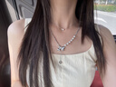 CAROMAY甜酷蝴蝶結(jié)項鏈女拼接輕奢吊墜七夕情人節(jié)禮物送女友老婆生日首飾 甜酷蝴蝶結(jié)項鏈 曬單實拍圖