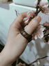 尚庸郡天然越南芽莊黃奇楠沉香戒指沉水老料棋楠指環(huán)男女款香木扳指戒子 內(nèi)徑約20mm 曬單實拍圖