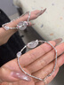 中國(guó)黃金CHINA GOLD上岸錦鯉碎銀手鏈女玉髓平安扣手環(huán)七夕情人節(jié)禮物送女友老婆生日 京速達(dá)-好運(yùn)錦鯉平安扣碎銀手鏈 曬單實(shí)拍圖