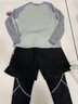 McTicco兒童速干衣運動套裝男童跑步足球打底大童春秋長袖男孩訓(xùn)練籃球服 19506綠+16117黑【套裝】 150cm 曬單實拍圖