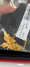 曼卡龍黃金吊墜女盈盈漫舞蝶足金掛墜蝴蝶小眾首飾計價精品禮物送女友 盈盈漫舞蝶吊墜 1.86g 曬單實拍圖