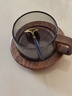 CLITON日式咖啡杯碟套裝高檔下午茶禮盒裝高顏值木托咖啡玻璃杯碟勺套裝 曬單實拍圖