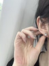 中國黃金（CHINA GOLD）pt950鉑金耳釘女款白金幸運(yùn)四葉草耳飾情人節(jié)生日禮物送女友愛人 pt950-四葉草耳釘【白】約1.2g 曬單實(shí)拍圖