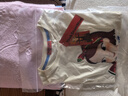 陸心媛卡通印花短袖女2025夏季新款寬松休閑圓領(lǐng)T恤 米白色 均碼 曬單實(shí)拍圖