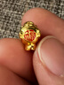 潮宏基  吉錦鯉路路通黃金轉(zhuǎn)運珠女足金串珠紅繩生日七夕禮物 單串珠 曬單實拍圖