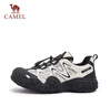 駱駝（CAMEL）丑萌登山鞋女時(shí)尚撞色戶(hù)外休閑鞋 L24S076620 米/銀/黑 39 曬單實(shí)拍圖