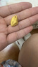Lossot足金許愿石黃金吊墜男3d硬金古法金珠幾何形項鏈送男友生日禮物 曬單實(shí)拍圖