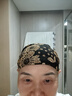新款女士印花帽子四季款遮白發(fā)彈力居家包頭帽家居中年透氣媽媽帽 咖啡色高彈款花朵小帽 均碼 曬單實拍圖