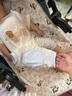 甜浪海抱娃手臂墊嬰兒手臂涼席冰袖枕喂奶手臂袖套夏季哄睡神器 白藍(lán)1只 曬單實拍圖
