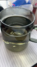 京東京造 遠(yuǎn)山泡茶杯 茶水分離高硼硅玻璃具禮物男士【不銹鋼茶漏】 440ml 曬單實(shí)拍圖