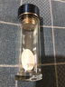 膳魔師（THERMOS）玻璃杯雙層隔熱水杯茶水分離杯泡茶300ml高硼硅透明便攜 TCGD-300 藍(lán)色 300ml 曬單實拍圖