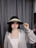 MITHAOL KUSC黑膠防曬帽女防紫外線(xiàn)2025新款夏季太陽(yáng)帽大帽檐空頂帽時(shí)尚遮陽(yáng)帽 米色【黑膠可收納空頂帽】 輕奢休閑時(shí)尚百搭風(fēng) 曬單實(shí)拍圖