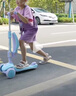 迪士尼（Disney）兒童滑板車1-3-12歲折疊三輪踏板車閃光款輪男女玩具車冰雪奇緣 曬單實(shí)拍圖
