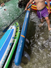 藍科SUP充氣槳板站立式漂流釣魚板競速沖浪板劃水板漿板船劃槳浮板 【新品上市】幻影號-藍-贈7件套 曬單實拍圖