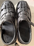 其樂(lè)（Clarks）男鞋夏新款涼鞋牛皮休閑外穿沙灘鞋厚底防滑簡(jiǎn)約舒適軟 黑色 50.5 39 曬單實(shí)拍圖