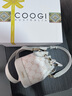 COOGI包包女款輕奢品牌女士水桶包單肩斜挎包情人節(jié)生日禮物送女友老婆 米白色 曬單實(shí)拍圖