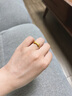 中國黃金（CHINA GOLD）黃金在逃公主戒指足金蝴蝶結戒指情人節實(shí)用生日禮物送老婆紀念日 蝴蝶結戒指 約0.45g【13號】+品牌禮盒 曬單實(shí)拍圖