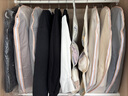 EACHY衣服防塵罩加厚西服大衣防塵罩羽絨服衣物防塵袋掛衣袋-粉大5個裝 曬單實拍圖