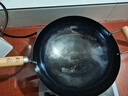 臻三環(huán)章丘鐵鍋炒鍋手工鍛打鐵鍋無涂層不易粘鍋炒菜鍋廚房好物一環(huán)輕音 古法烤藍(lán)（適合4-5人） 34cm 曬單實(shí)拍圖