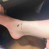 老鳳祥銀蛇骨腳鏈女純銀輕奢感足銀腳手七夕情人節(jié)禮物送女朋友老婆 S925蛇骨腳鏈【品牌禮盒】 曬單實拍圖
