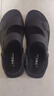 公牛世家涼鞋男夏季透氣真皮涼拖兩用戶(hù)外沙灘鞋爸爸男士軟底駕車(chē)半拖鞋 黑色20017 40(標準皮鞋碼) 曬單實(shí)拍圖