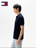 TOMMY JEANS【潮流鑲邊】25夏季男裝純棉珠地網(wǎng)眼商務(wù)翻領(lǐng)短袖T恤POLO20745 藏青色C1G XL 曬單實(shí)拍圖