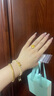 周生生桂花黃金戒指 生生有囍足金花卉婚嫁結婚三金開(kāi)口戒 94447R計價(jià) 3.74克(含工費160元) 曬單實(shí)拍圖