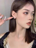 DAISY DREAM趙露思同款雙面珍珠耳環(huán)女前后兩戴輕奢耳釘高級耳飾品S925銀針 白色大小珍珠耳環(huán)【925銀針】 曬單實拍圖