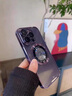 邁巢適用蘋果iPhone16Pro手機(jī)殼電鍍TPU放大鏡磁吸防摔蘋果15ProMax自帶鏡頭膜保護(hù)套iPhone16ProMax 暗紫 iPhone16 曬單實(shí)拍圖
