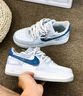 耐克（NIKE）【定制球鞋】AirForce1繁星似點太空星系簡約防滑低幫板鞋男白藍(lán) 白藍(lán) 42 曬單實拍圖