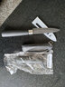 Bernice陶瓷刀套裝水果刀削皮刀多功能廚房家用折疊便攜學(xué)生宿舍用小刀 B12 黑曜三件套 曬單實(shí)拍圖